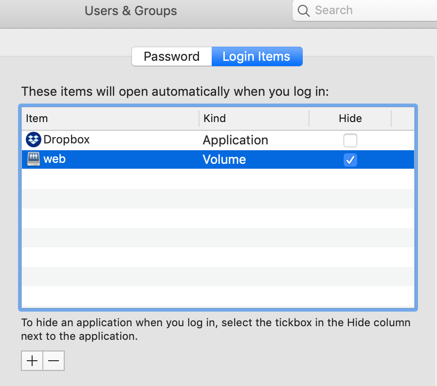 Users & Groups Screenshot